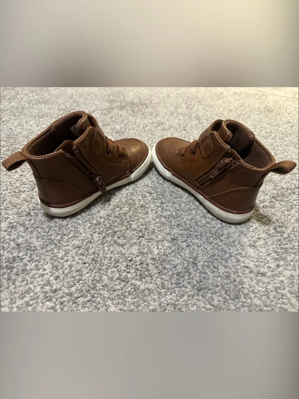 Wonder Nation Brown High-Top Sneakers/ Boots, Size 7